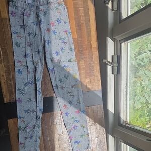 GAP Kids Gray Leggings with Unicorn Pattern